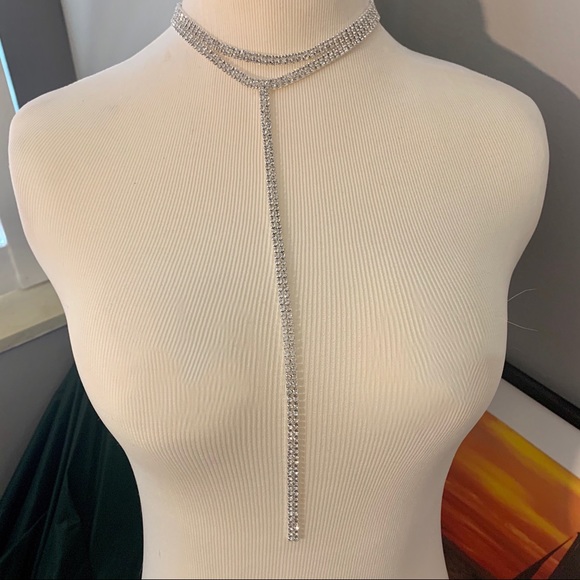 LAST! BEST SELLER! Rhinestone layered choker - Picture 5 of 5